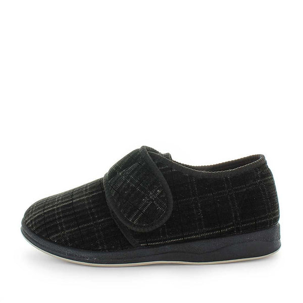 Panda Eli Men's Slippers - Grey Check (9005719027935)