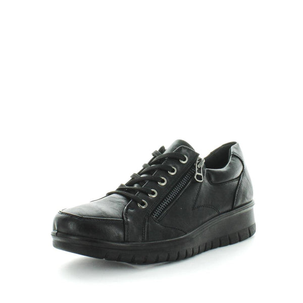 Aerocushion Mousse Womens Sneakers - Black Smooth (8838700957919)