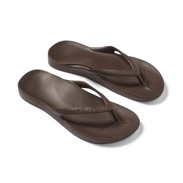 ARCH SUPPORT THONGS - Brown (9143584850143)