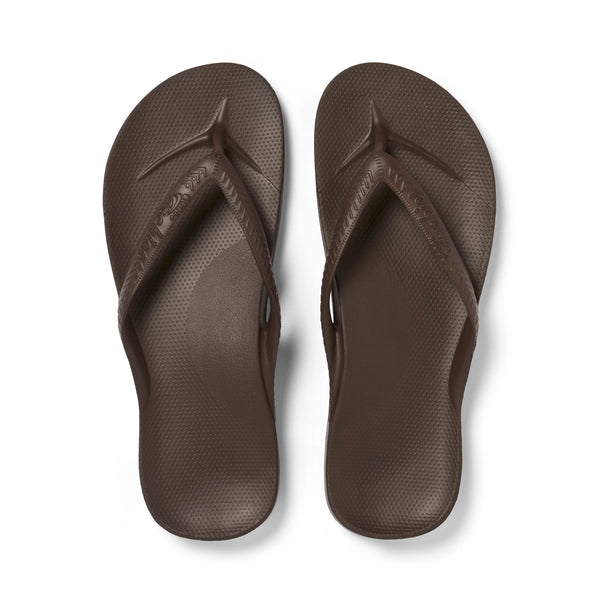 ARCH SUPPORT THONGS - Brown (9143584850143)