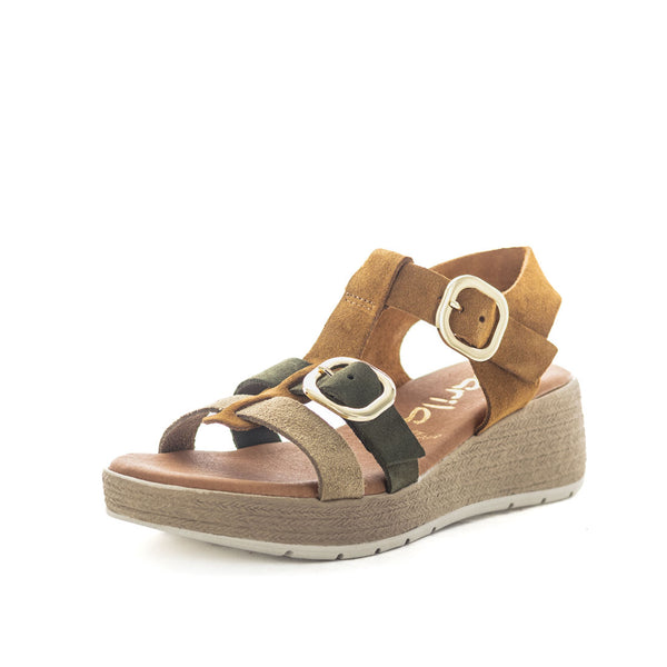 Marila Amber Women's Sandals - Olive/Mushroom