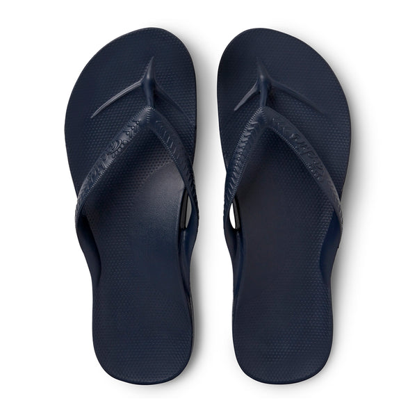 Archies Arch Support Thongs - Navy (8990037901535)