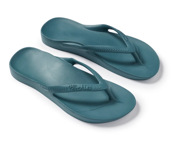 ARCH SUPPORT THONGS - Teal
