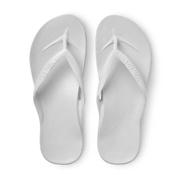 Archies Arch Support Thongs - White (8990039015647)