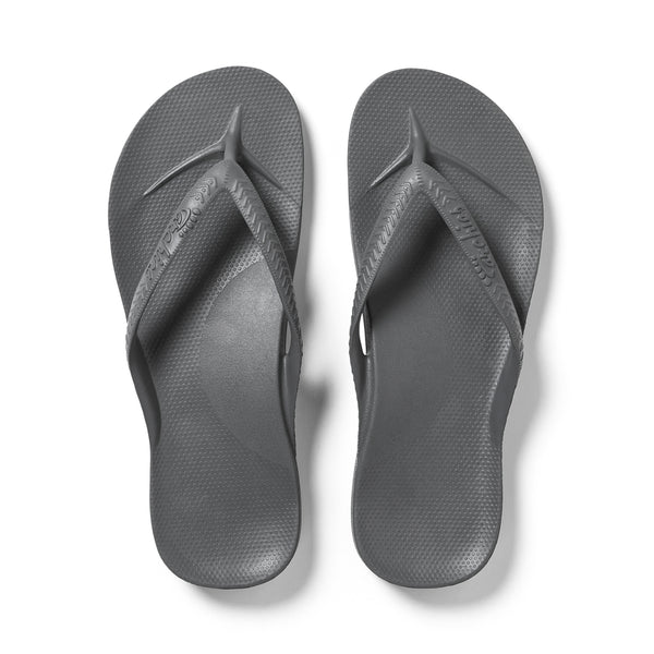 Archies Arch Support Thongs - Charcoal (8990049140959)