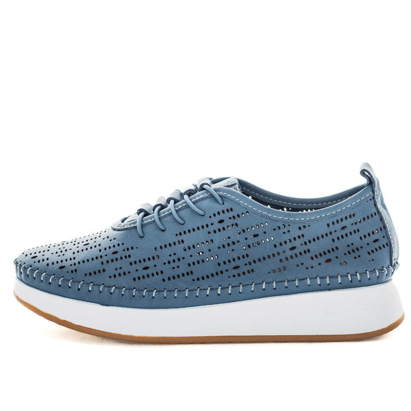 Soft Tread Blast Women's Sneakers - Blue Smooth