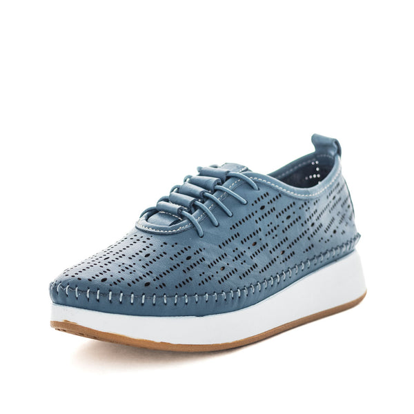 Soft Tread Blast Women's Sneakers - Blue Smooth