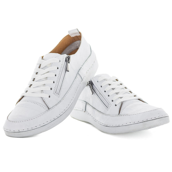 Soft Tread Brooke Women's Sneakers - White Smooth