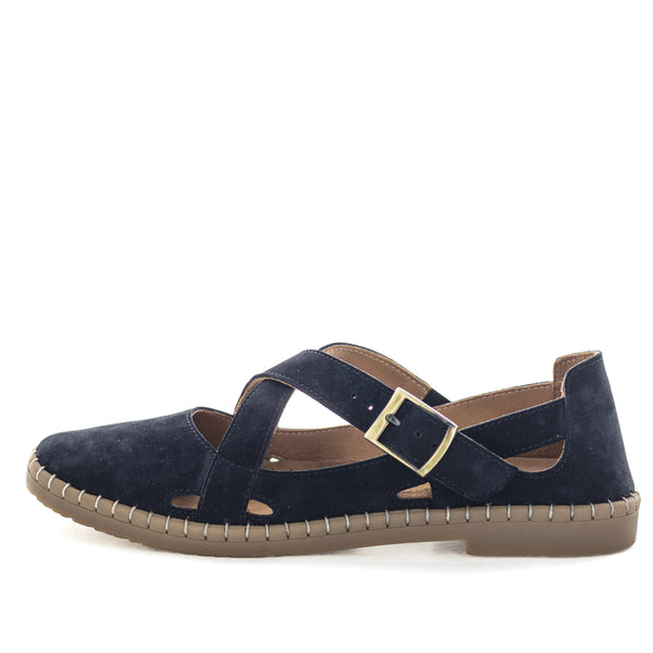 Soft Tread Bunty Women's Ballet Flats - Black Nubuck