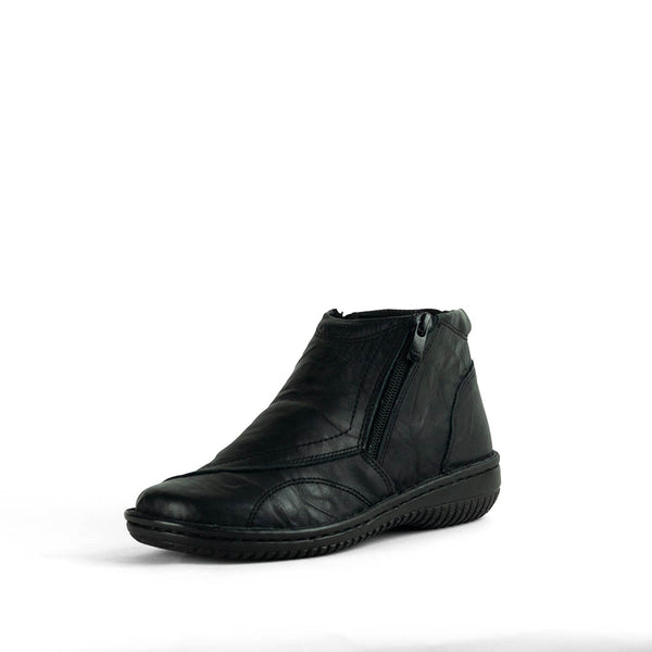 Cabello 5250-27 Women's Ankle Boots - Black Crinkle