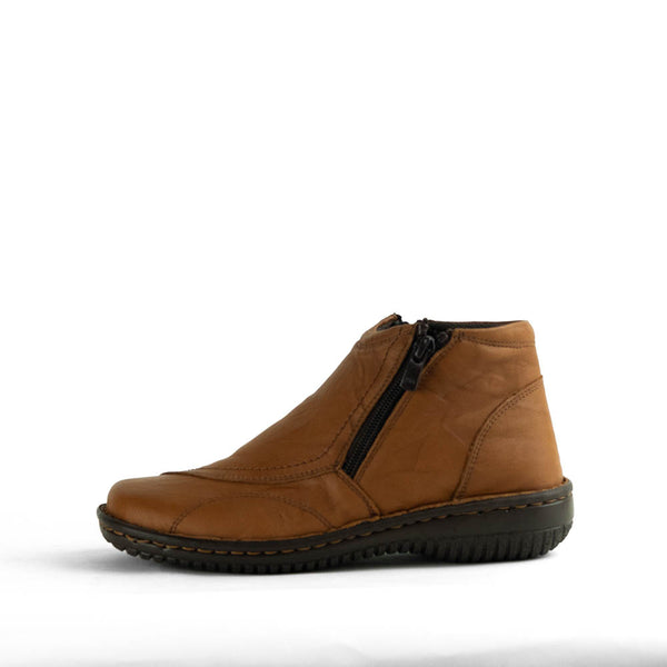 Cabello 5250-27 Women's Ankle Boots - Tan Crinkle