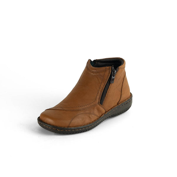 Cabello 5250-27 Women's Ankle Boots - Tan Crinkle