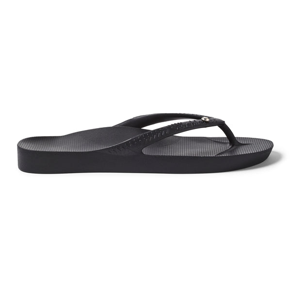 Archies Arch Support Thongs - Crystal Black (8990052712671)