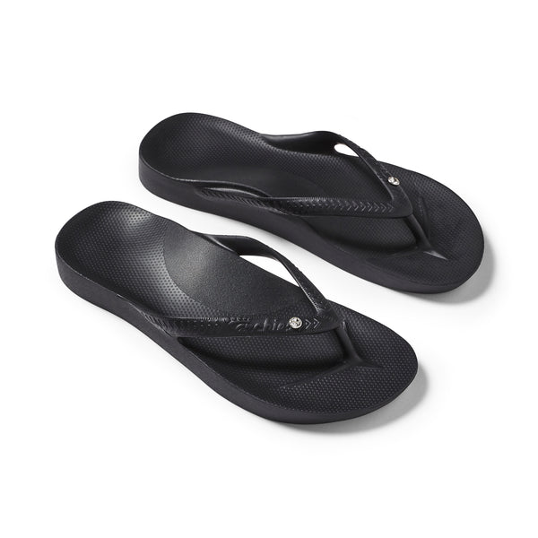 Archies Arch Support Thongs - Crystal Black (8990052712671)