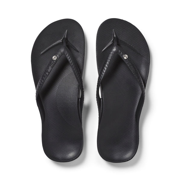 Archies Arch Support Thongs - Crystal Black (8990052712671)