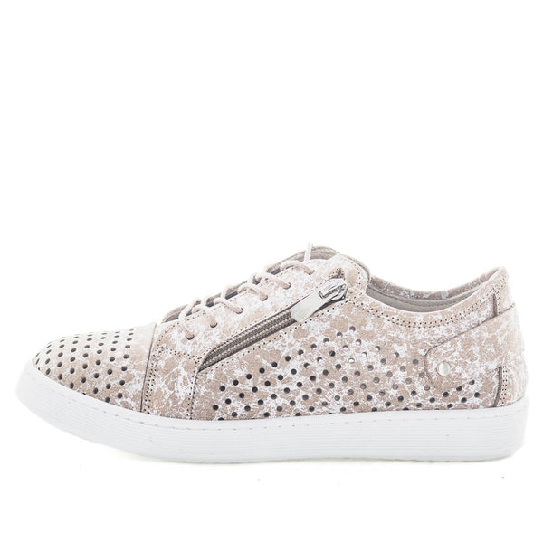 Cabello EG17P Women's Sneaker - Taupe Print