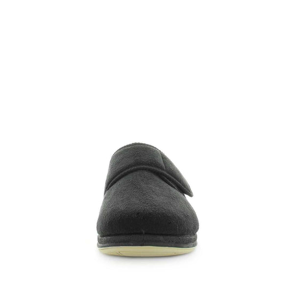 Panda Eli Men's Slippers - Black Suede (9005718962399)