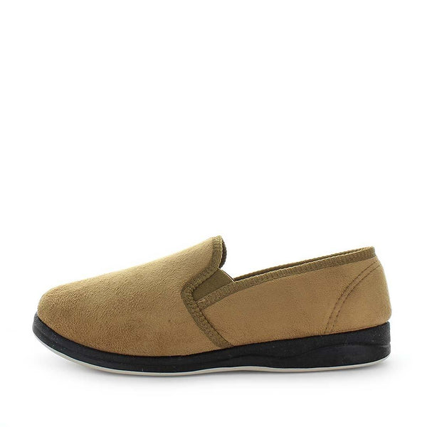 Panda Eden Men's Slippers - Tan Suede (9005719126239)