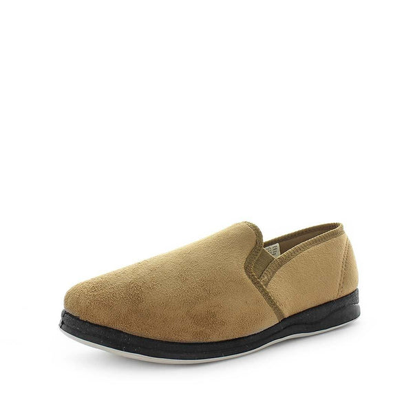 Panda Eden Men's Slippers - Tan Suede (9005719126239)