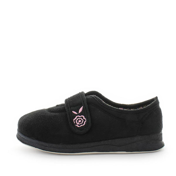 Panda Edythe Women's Slippers - Black (9003571642591)