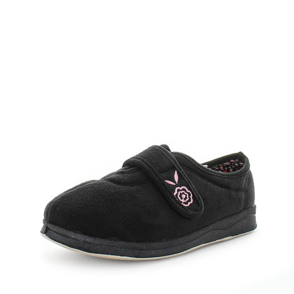 Panda Edythe Women's Slippers - Black (9003571642591)