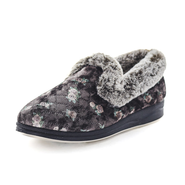 Panda Emille Women's Slippers - Mushroom Floral (9005721125087)