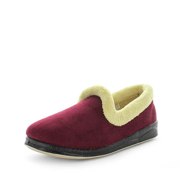 Panda Emille Women's Slippers - Burgundy (9003572068575)