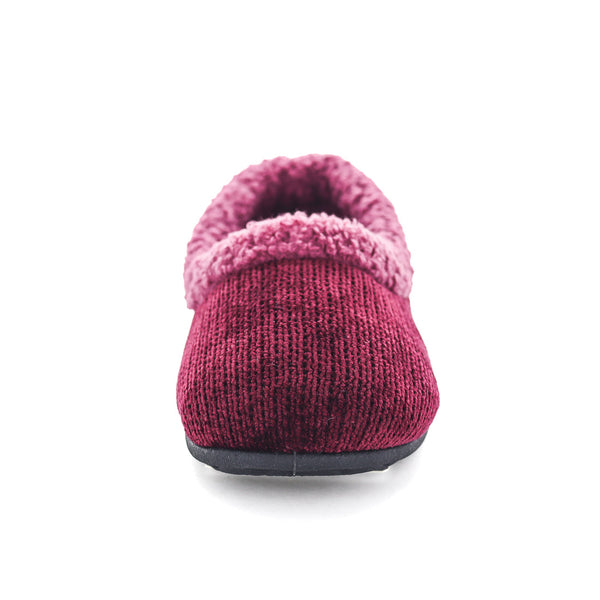 Panda Enuri Women's Slippers - Burgundy Knit (9005720961247)