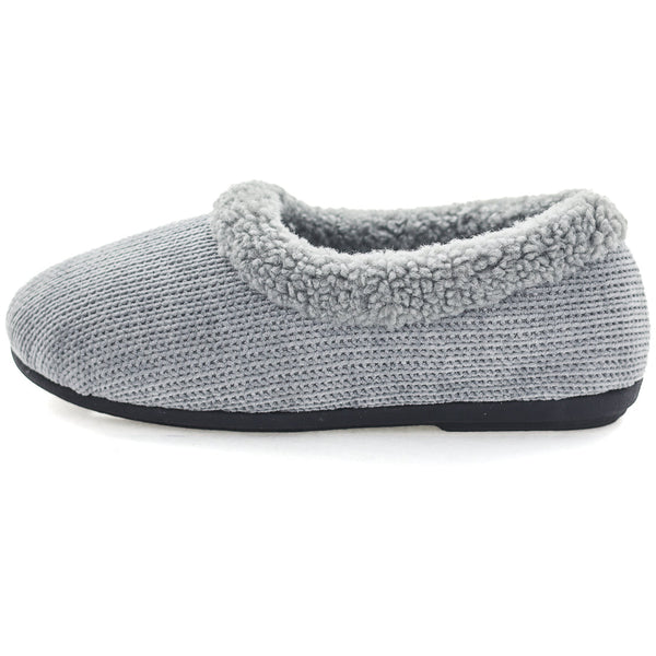 Panda Enuri Women's Slippers - Grey Knit (9005721026783)