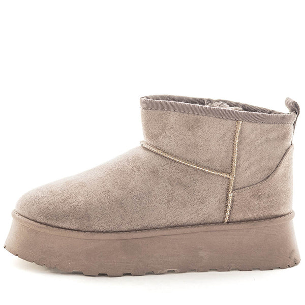 Panda Esra Women's Bootie Slippers - Taupe