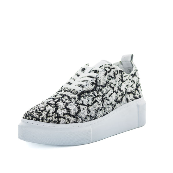 Zola Himani Women's Sneakers - Black/White Knit