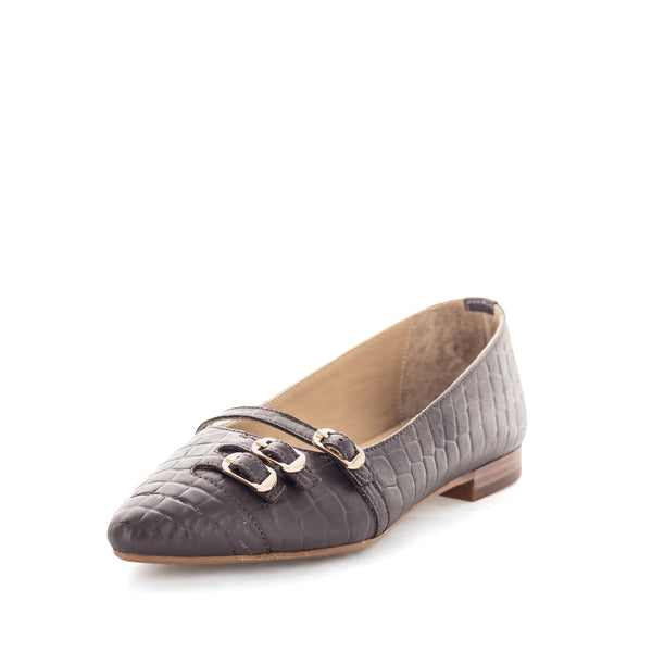 Zola Halley Women's Flats - Chocolate Croc