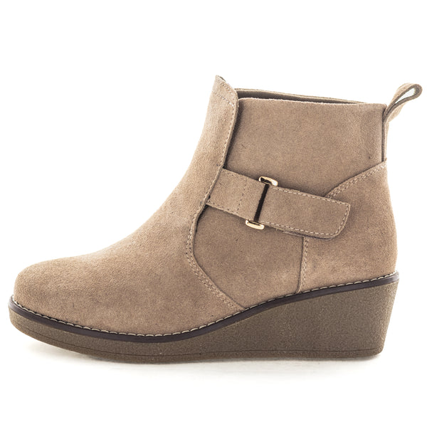 Zola Haven Women's Ankle Boots - Beige Suede