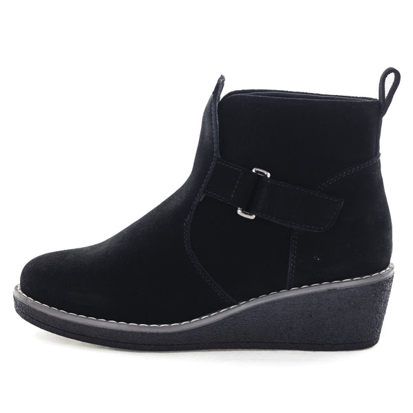 Zola Haven Women's Ankle Boots - Black Suede