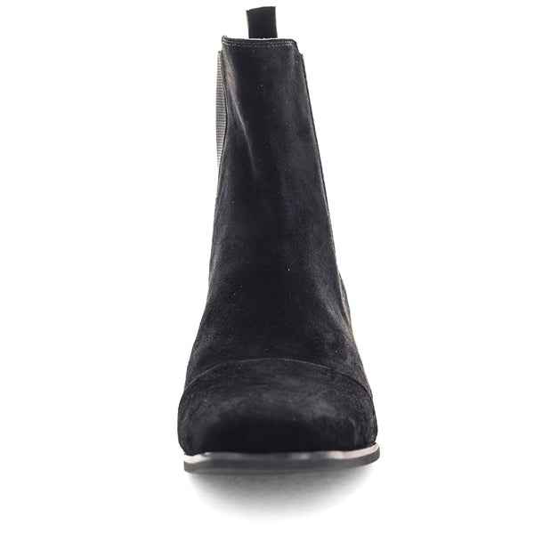 Zola Hearty Womens Boots - Black Suede (9014769713375)