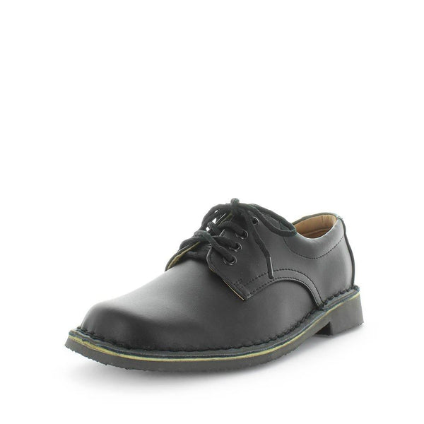 Wilde School Janna Girls School Shoes - Black Smooth (8842579935455)