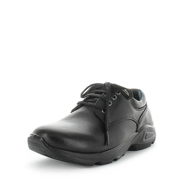 Wilde School Jorie Boys School Shoes - Black Smooth (8842580984031)
