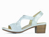 Aerocushion Malvina Women's Block Heel Sandals - Silver Shimmer
