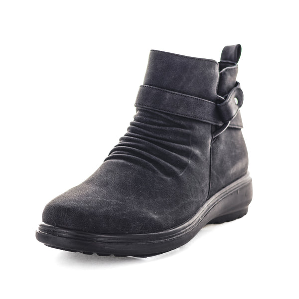 Aerocushion Marcella Womens Slip Ons - Black Brushed (9007870443743)