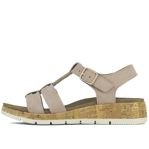 Aerocushion Mary Women's T-bar Sandals - Blush