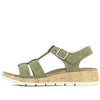 Aerocushion Mary Women's T-bar Sandals - Olive
