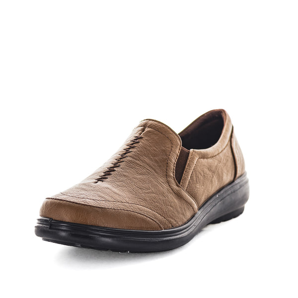 Aerocushion Maud Womens Slip Ons - Tan (8990247092447)
