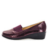 Aerocushion Milana Womens Wedges - Wine Patent (8990244995295)