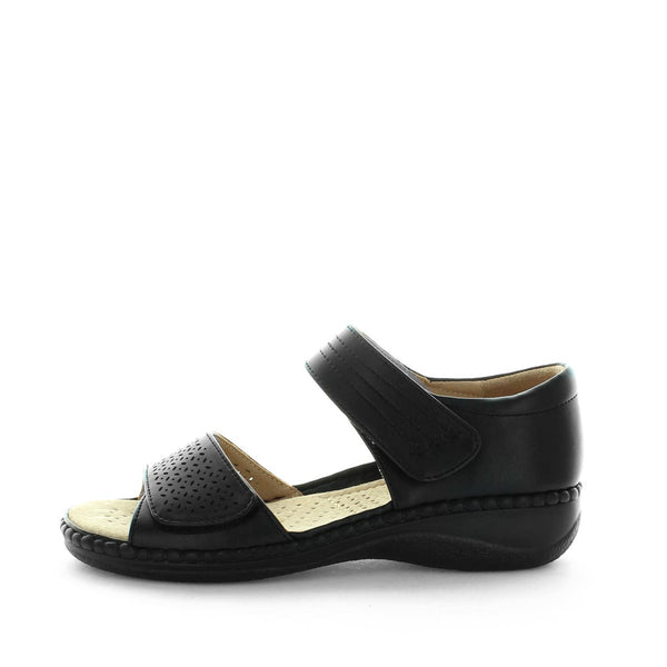 Aerocushion Moose 2 Womens Sandals - Black (9043146834143) (7883386061023)