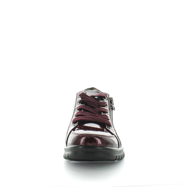Aerocushion Mousse Womens Sneakers - Wine Patent (8843646402783)