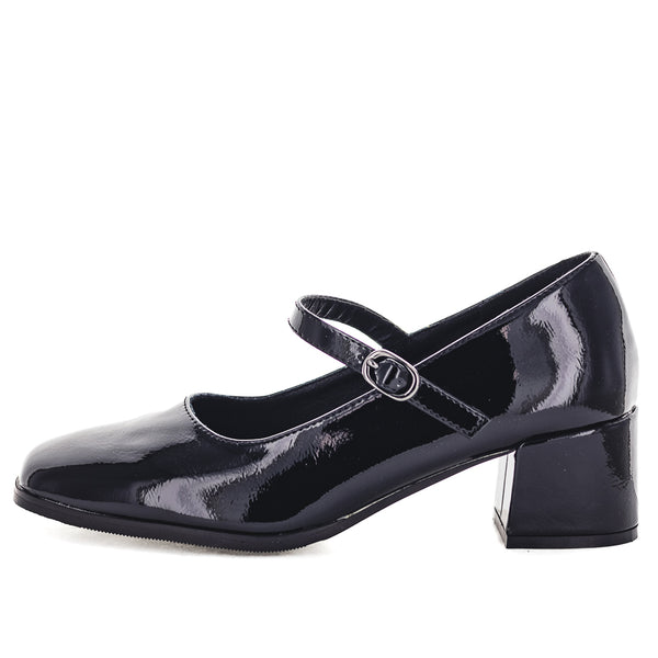 Wilde Sayge Womens Heels - Black Patent (8998794363103)
