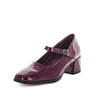 Wilde Sayge Womens Heels - Wine Patent (8998794428639)