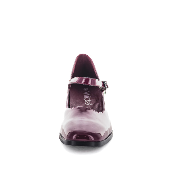 Wilde Sayge Womens Heels - Wine Patent (8998794428639)
