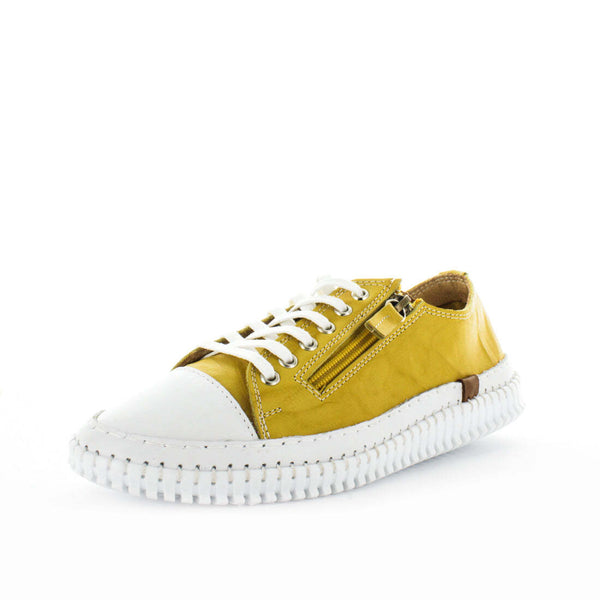 Soft Tread Allino Bannah Womens Sneakers - Mustard (8845286015199)
