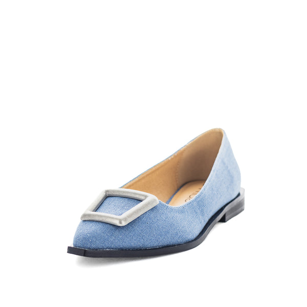 Wilde Sabrina Women's Flats - Denim (9012755071199)